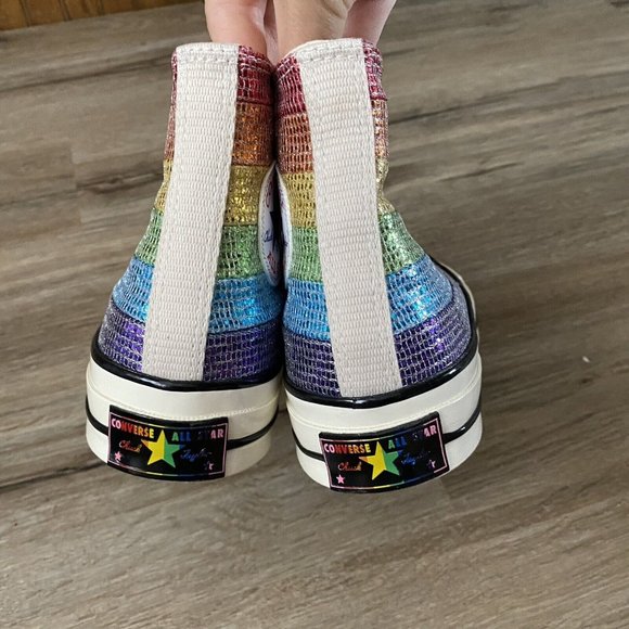 Converse x Miley Cyrus Chuck Taylor All Star 70 Hi Rainbow Women’s Size 8 - Picture 8 of 14